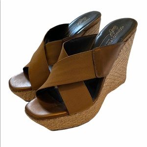 Donald J. Pliner brown wedges